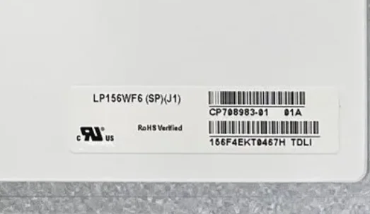 LP156WF6-SPJ1 fit LP156WF6-SPL1 SPK1 SPU1 NV156FHM-N42 N41 N156HCE-EAB EBA LP156WF4-SPL2 SPL1 Laptop Lcd Screen 30 Pins IPS