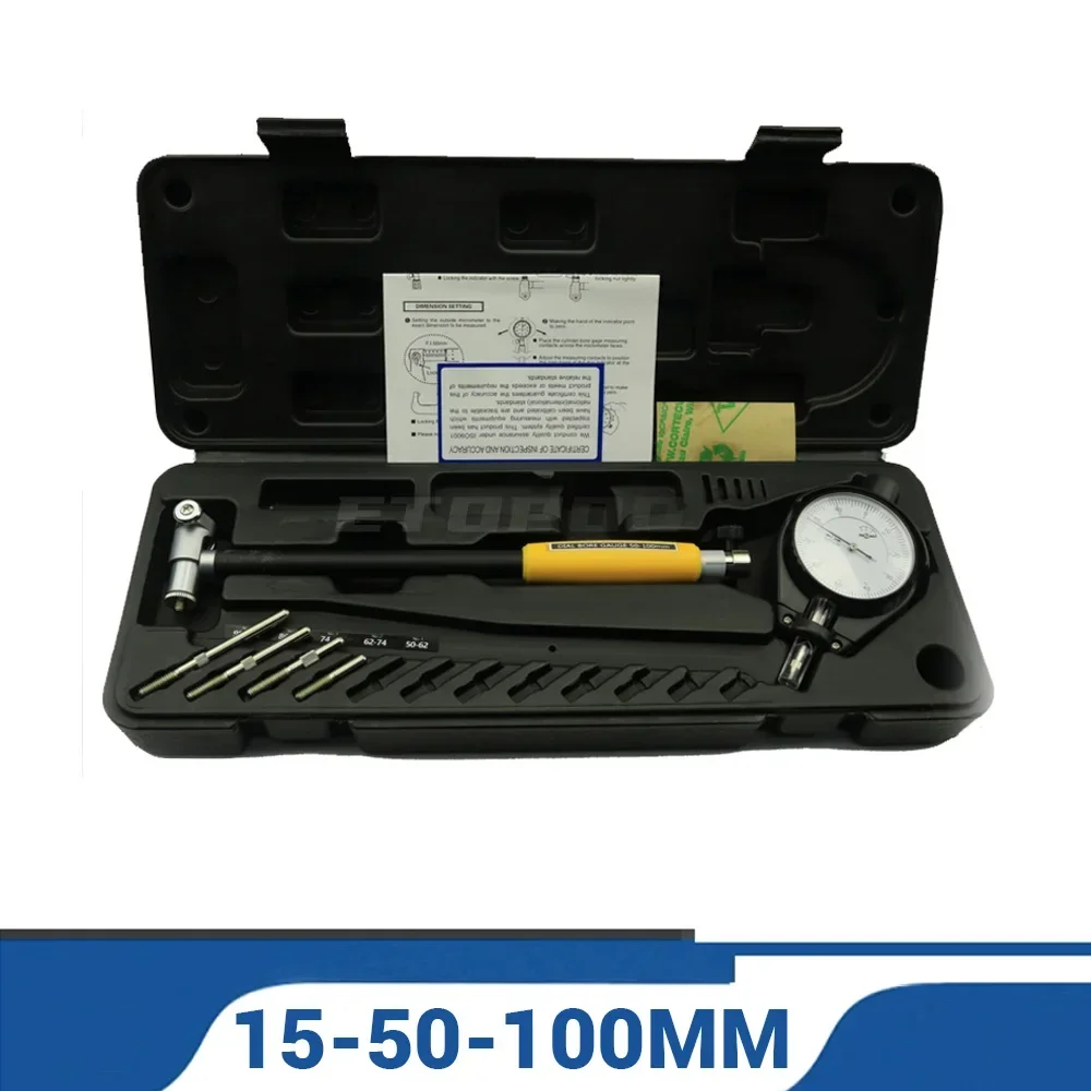 

18-50mm 50-100mm Dial Bore Gauge Precision Engine Cylinder Measuring Test Kit Tool Meter 0.01mm Accuracy Diameter Indicators