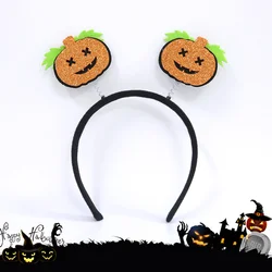 Halloween Gothic Headband Devil Horn Hair Hoop Spider Pumpkin Hairband Cosplay Headwear Party Masquerade Hair Accessories