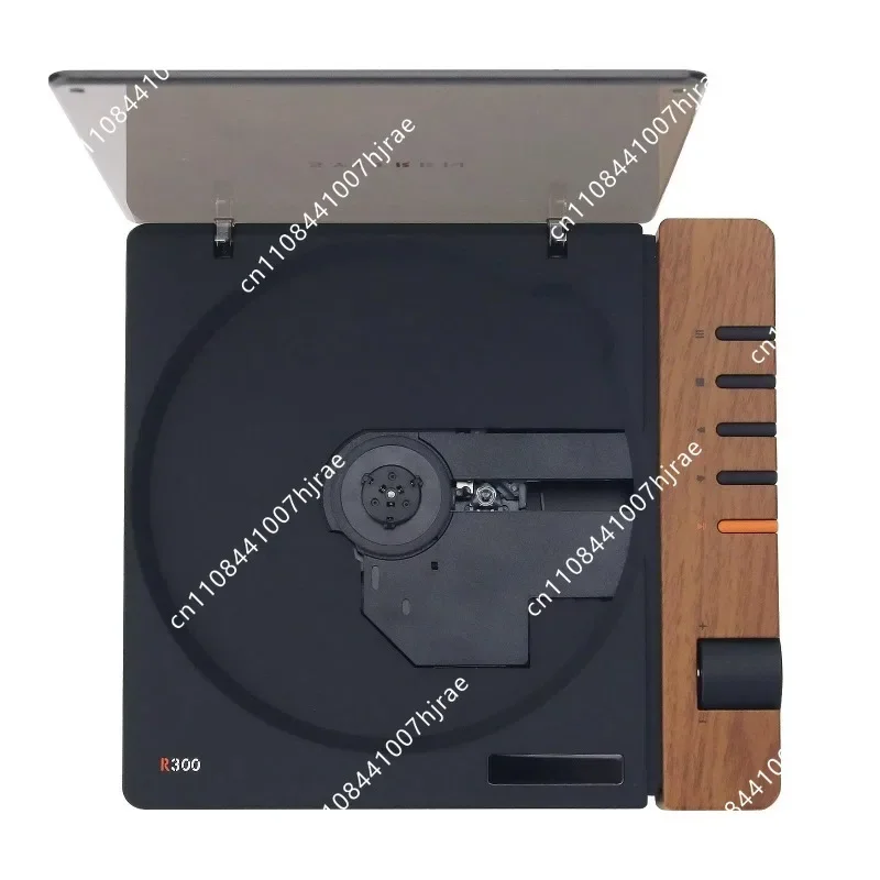 R300 Wooden Black Version CD Player High Quality Audio Player Supports CD CD-R CD-RW Disc Music Player，tool parts