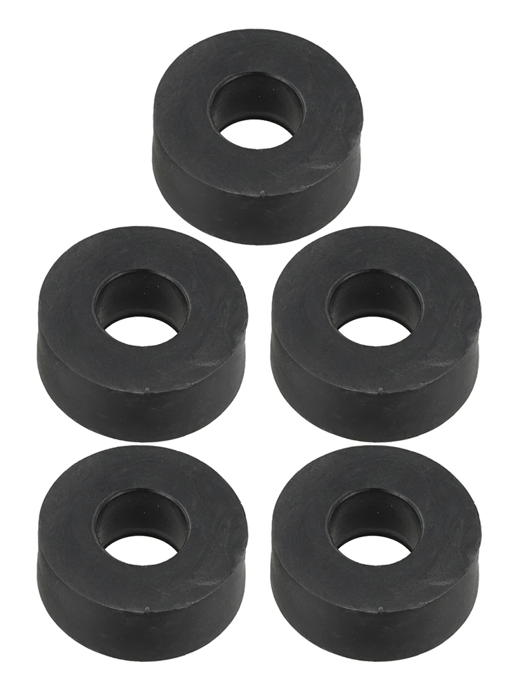 Set of 5 Rubber Shock Absorbing Pads for Fitness Equipment Feet Bumpers to Reduce Vibration and Prevent Sliding