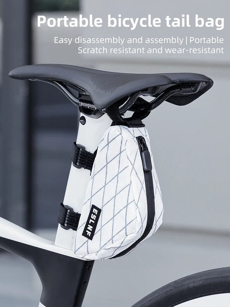 AliExpress ESLNF Lightweight Bicycle Bag Fashion Bicycle Frame Bag MTB Road Bike Seat Bag Waterproof Bicycle Tail Bag