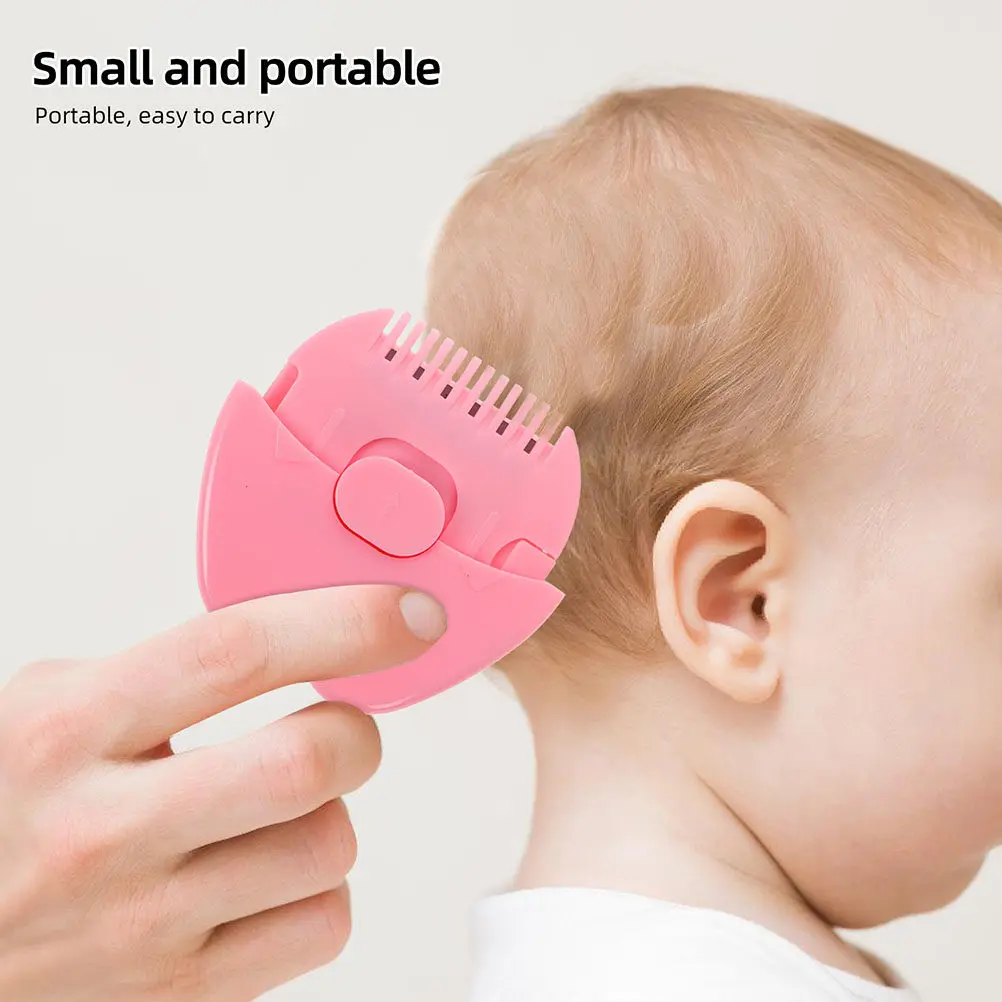 

2Pcs Mini Haircut Tool for Infants Baby Trimmer Comb Bangs Scissor Cutting Shaped Clipper Manual Razor Portable Trim Fine