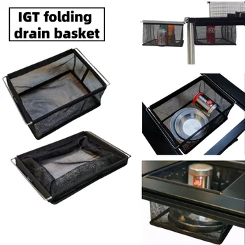 Scatola portaoggetti pieghevole per cestello di scarico IGT Accessori da tavolo IGT portatili leggeri da campeggio all'aperto 1 unità