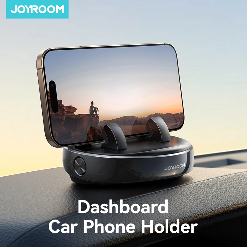 Joyroom Dashboard Car Phone Mount Holder One-Handed Operation Car Navigation Holder For 4.7-7'' Phones 360° Rotation JR-ZS330