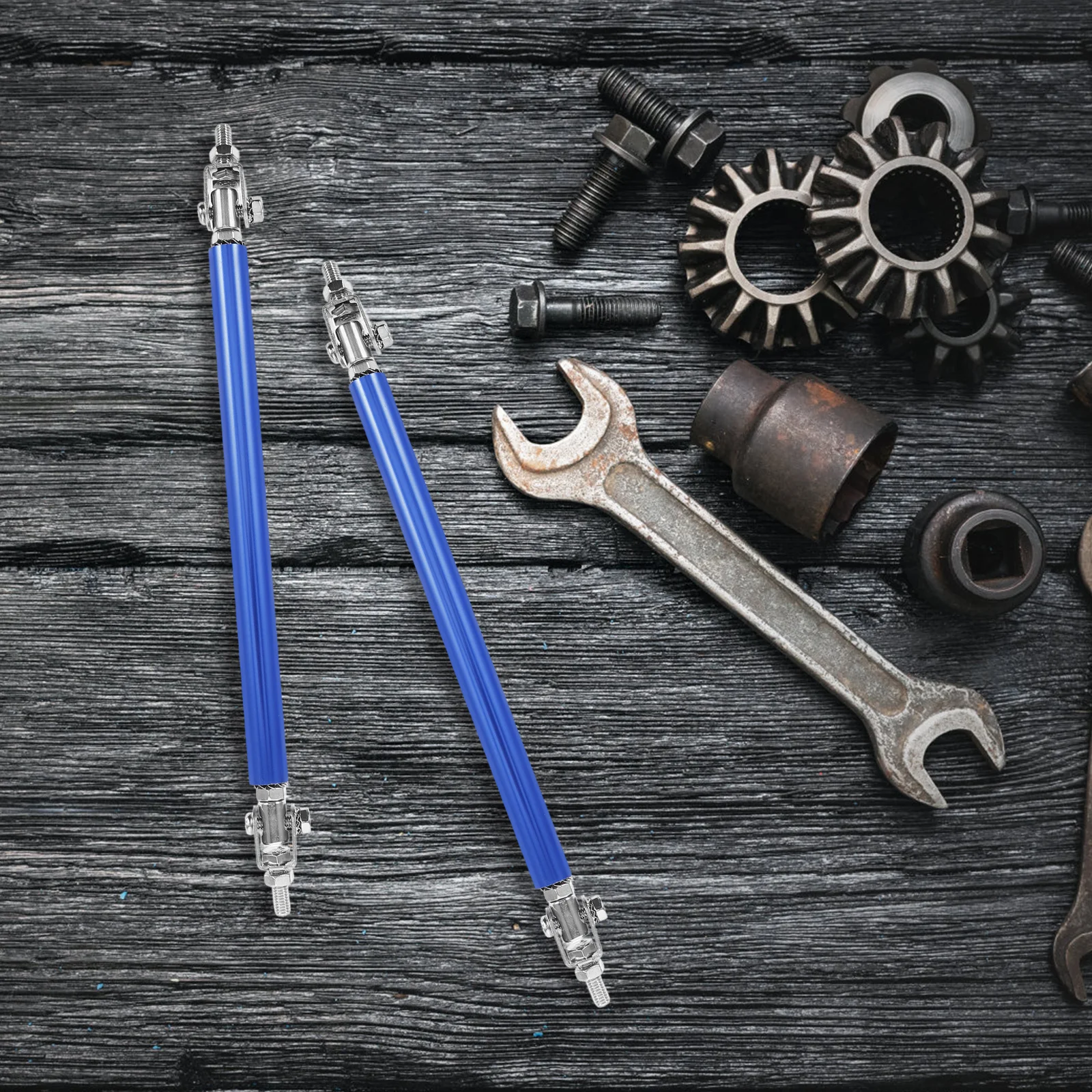 

1Pair Car Modification Strut Rod Universal Fit Front Bumper Reinforcement Bar for Improved Safety and Exterior Enhancement