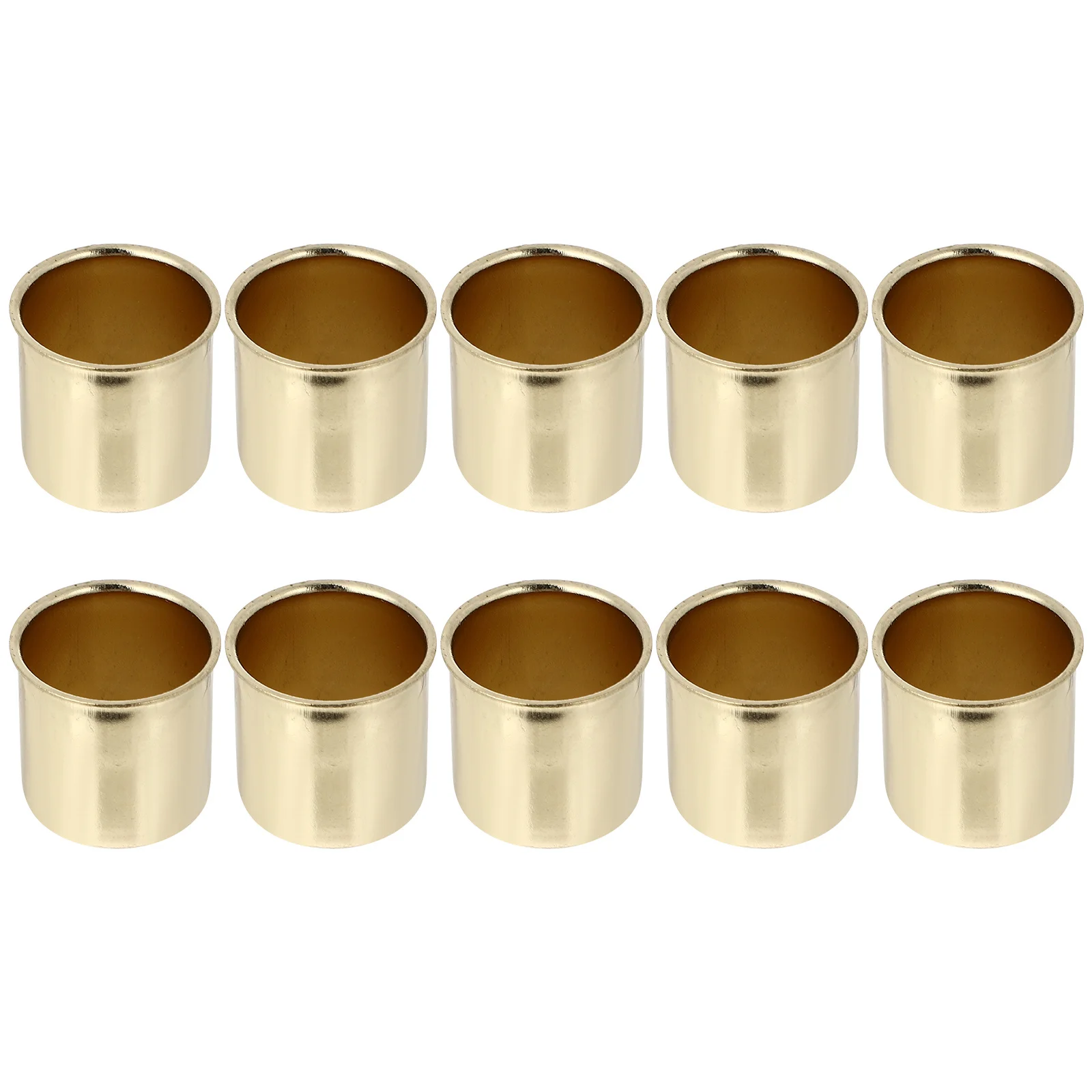 

10Pcs Decorative Cups Simple Smooth Finish Household Containers for Christmas Banquet Scene Layout