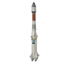 MOC 1:110 Scale Space Artificial Satellite Arianeal 5 Rocket Building Blocks Universe Vehicle Bricks Toys Game Children Gifts