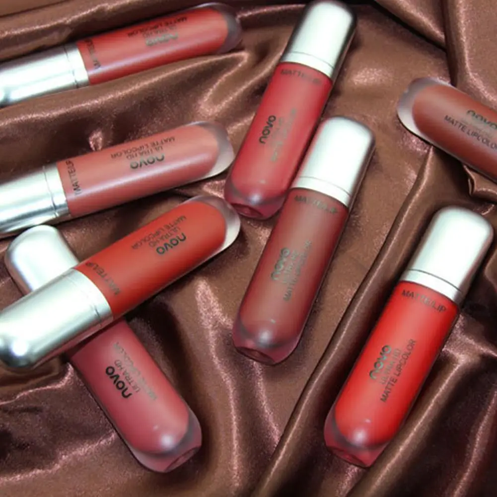 Velvet Lip Glaze Matte vervaagt niet Betaalbare lippenstift Whitening Cup Een non-stick hydraterende J3Y8