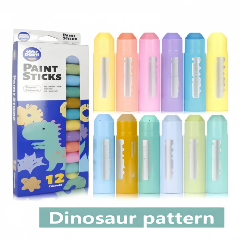 12-Farben-Macaron-Set zum Selbermachen, verdrehender Wachsstift mit weichen Farben, hinterlässt keine Hände, hohe Deckkraft für Kunstskizzen – Detail 1