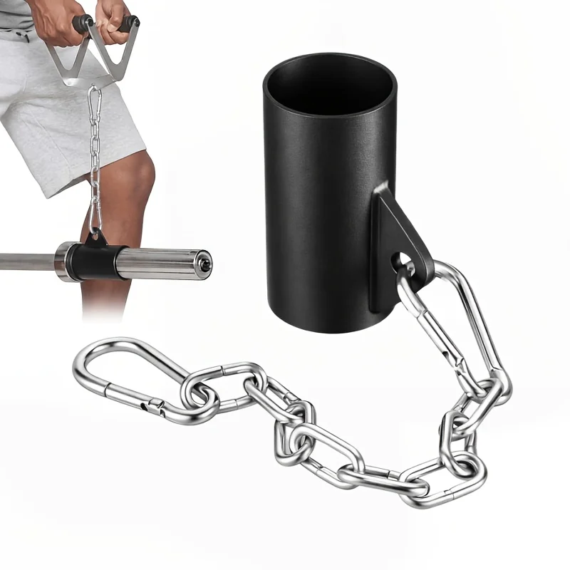 T Bar Row Attachments Solid Steel Landmine Handle Attachment T Bar Row Insert Fits Barbell for Back Muscle Arm Deadlifts Squats