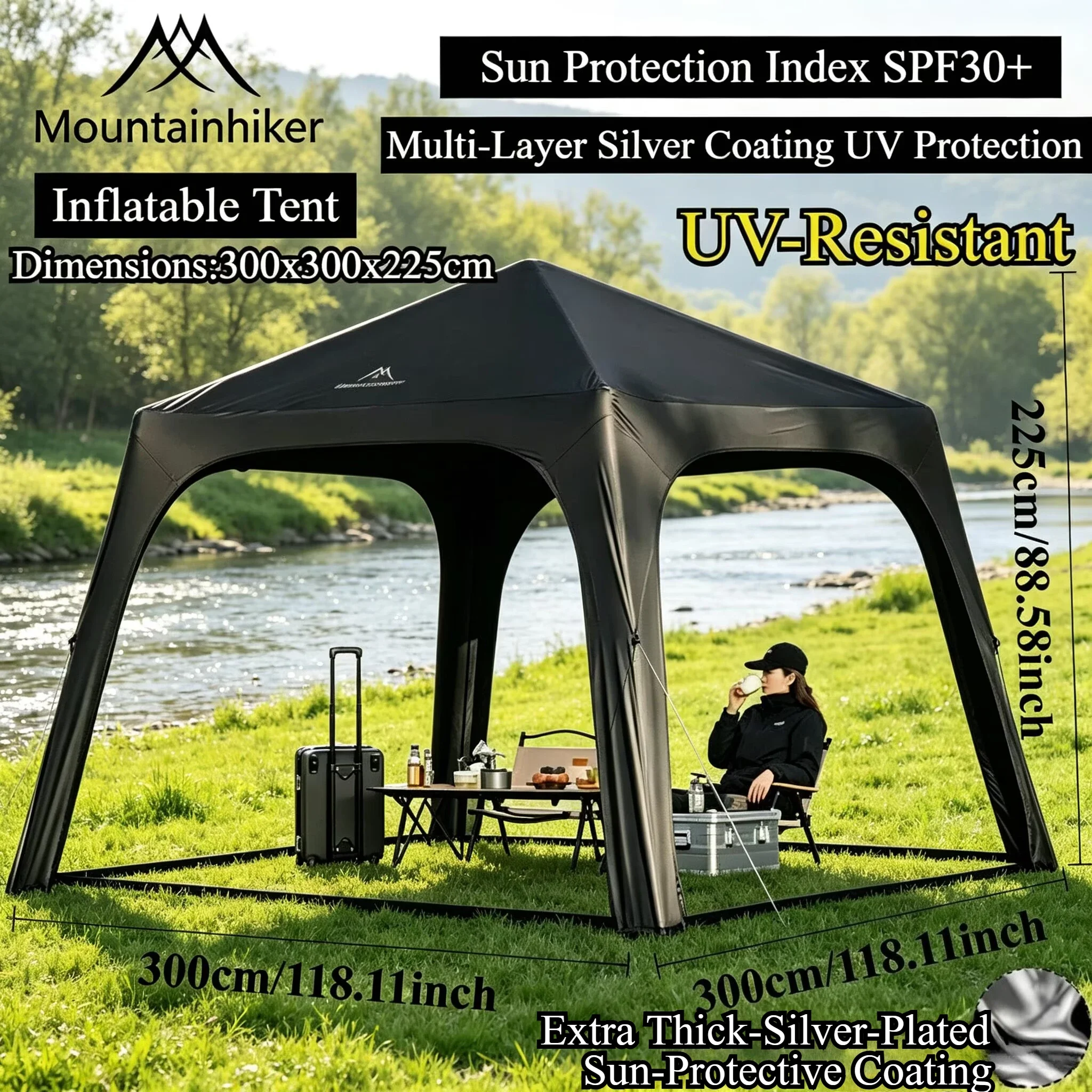 Outdoor Camping Dome - Inflatable Dome Tent, Large Air Camping