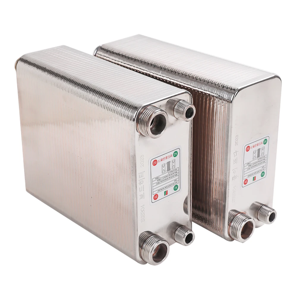 Heat Exchanger 50 Plates Brazed Plate Heat Exchanger 316L 3/4