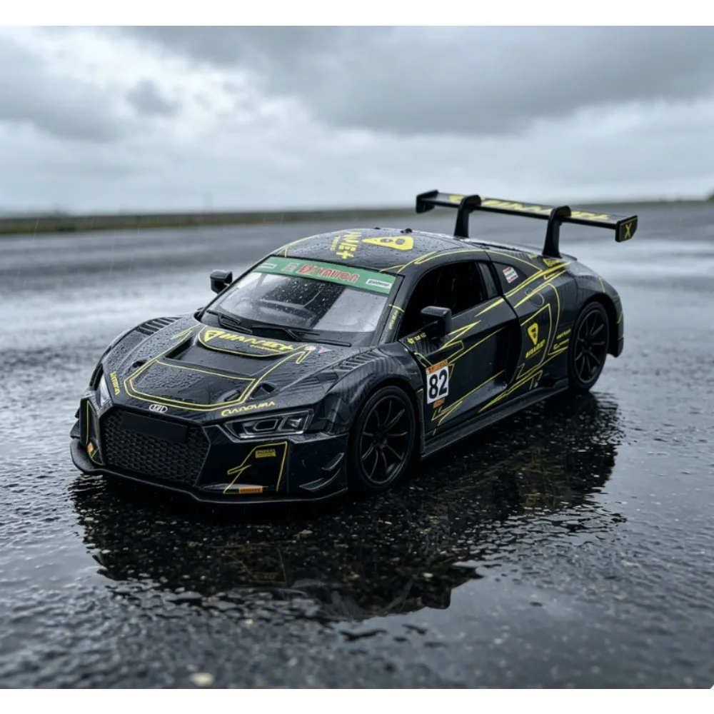 

1/32 Scale Audi R8 LMS GT3 Racing Livery Simulation Alloy Car Model Desktop Decoration