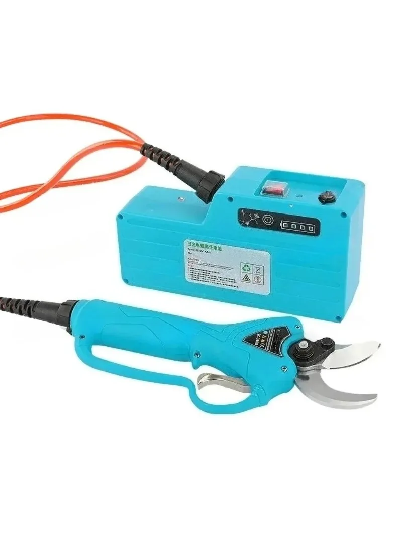 36V 4Ah Cordless Electric Pruner 4cm Lithium-Ion Pruning Shear for Fruit Tree Bonsai Branch Cutter Landscaping Tool