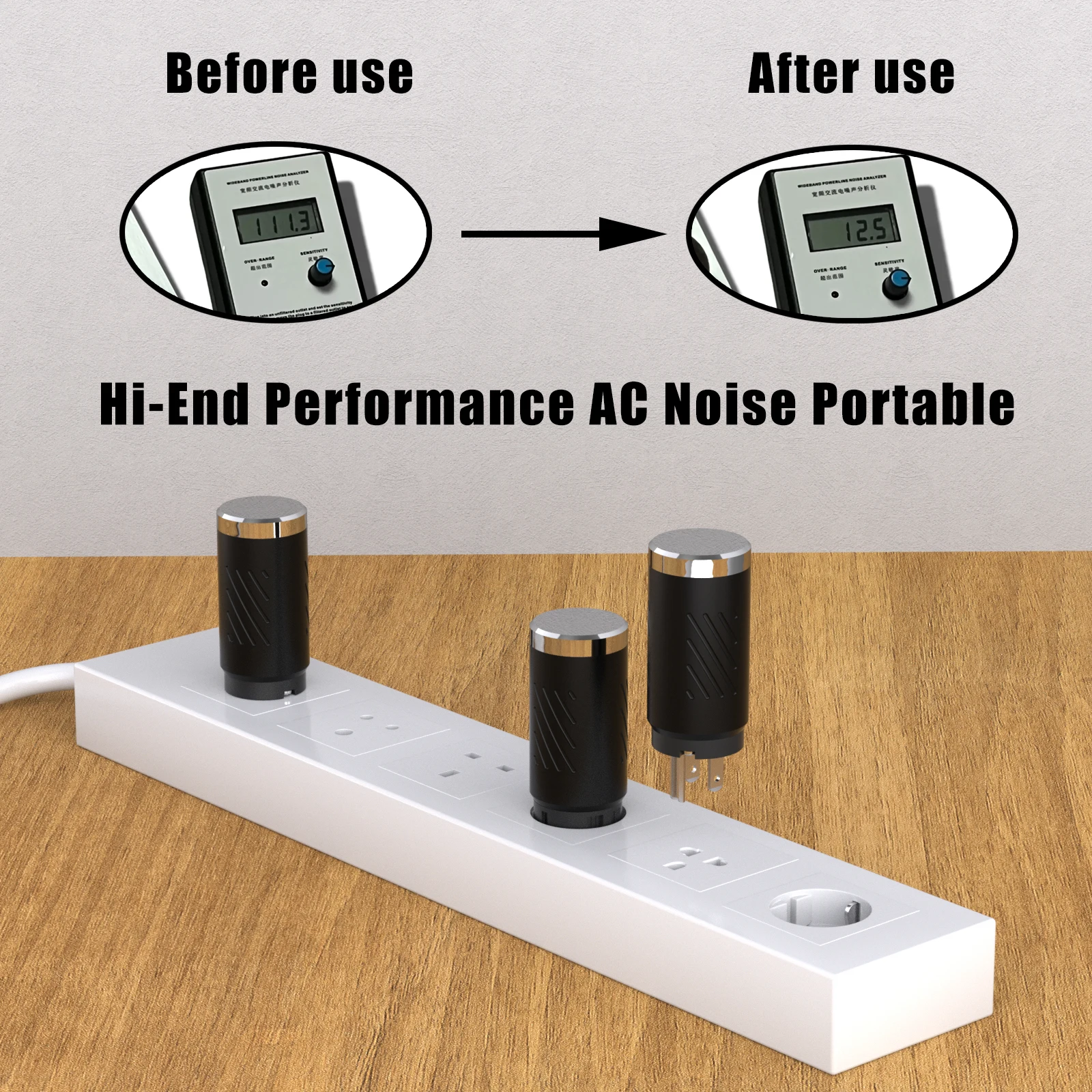 1pcs Power Noise Absorber Reduce Nioise EMI Filter Anti-thunder Alternating Current Power Filter Anti-interference