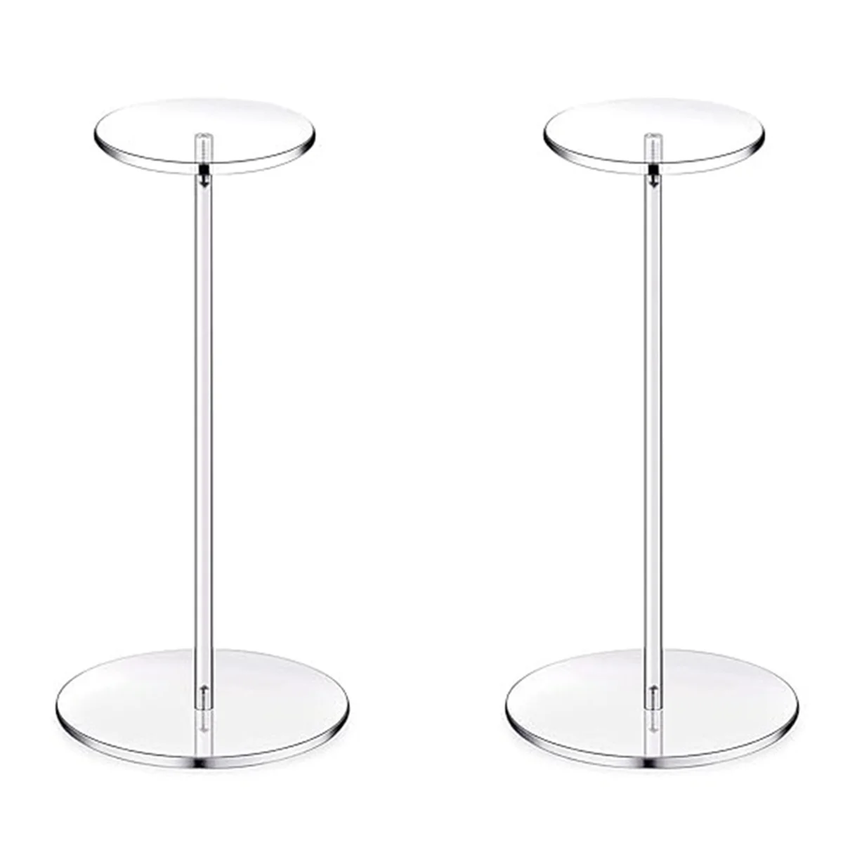 Clear Acrylic Hat Stands for Display,Hat Display Rack Holder with Round Base Baseball Cap Storage Rack Hat Support Stand