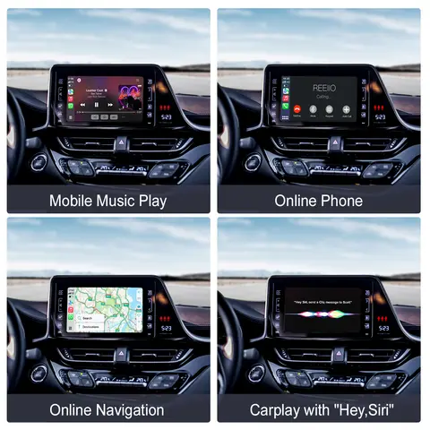 2025 Ny trådlös Carplay Android Auto för Toyota Yaris RAV4 Corolla Aygo Tacoma Camry C-HR Tundra Highlander 4Runner multimedia 10 best sales Toyota Aygo 2015 tillbehör - №1