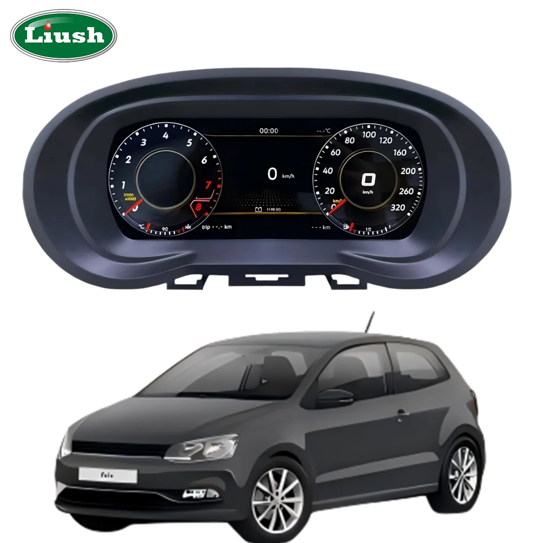 Quality Dashboard Player LCD Digital Cluster Instrument Panel Multifunctional Car Speedometer For Volkswagen Polo Mk5 2009-2016
