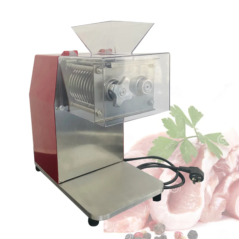 

Commercial household Desktop Meat Cutter Machine Red Electric Fresh Meat Slicer Shredder Dicer For Sale