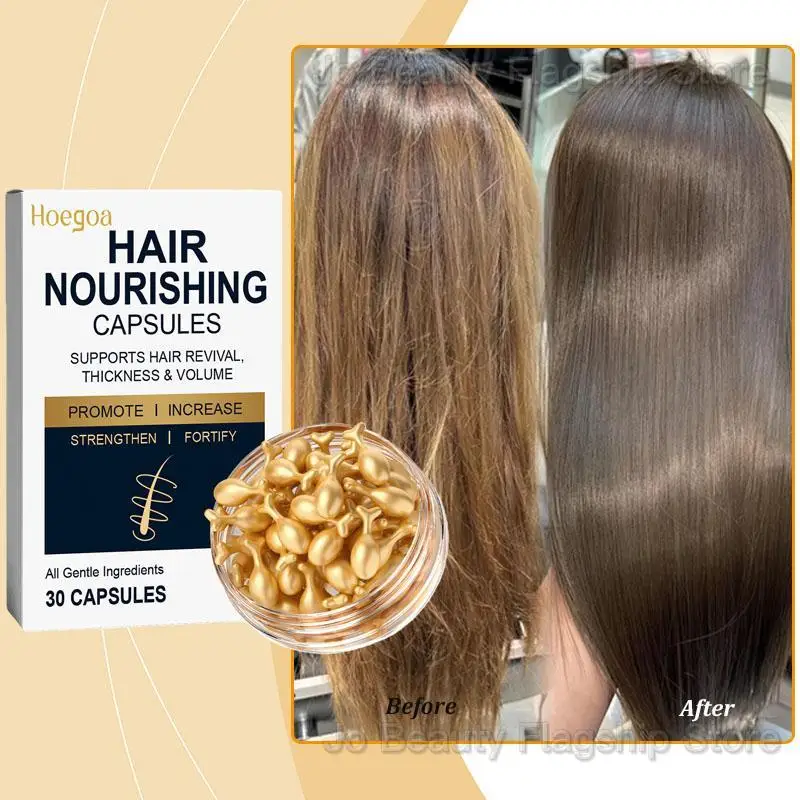 

Hair Nourishing Capsules Anti-Hair Loss Daily Nourishing Treated Dyeing Permed Hair Restores Natural Shine Promote Hair Growth