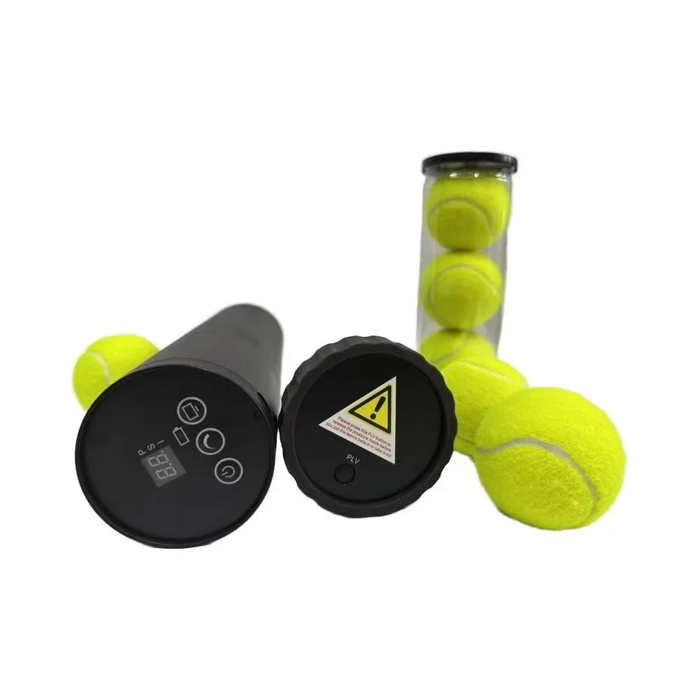 Tennis Pressure Ball Saver & Pressurizer, Automatic Inflation, Holds 3 Balls, Smart Detection & Auto Air Refill, Digital Display