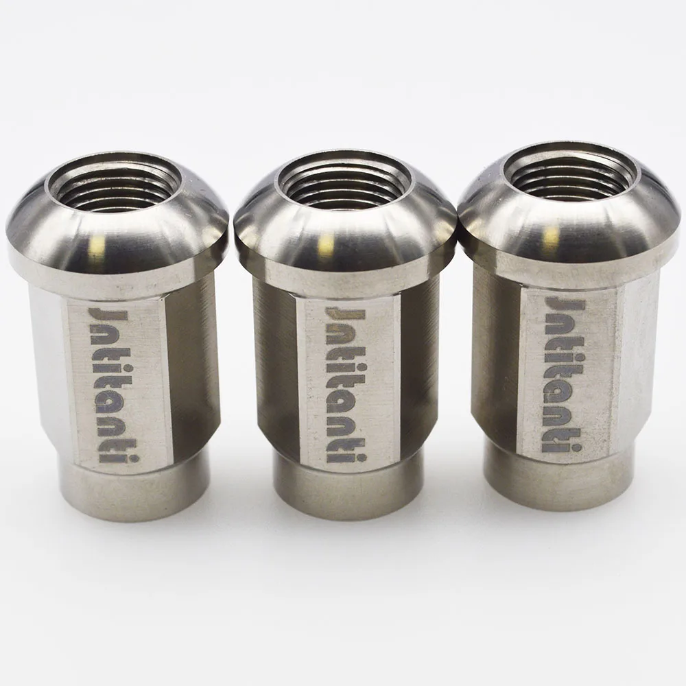

Jntitanti Gr5 титановый винт с гайкой для обода колеса M14x1,5x21-45 мм с открытым концом шарового сиденья для Porsche Honda Type R VW Audi и т. д.