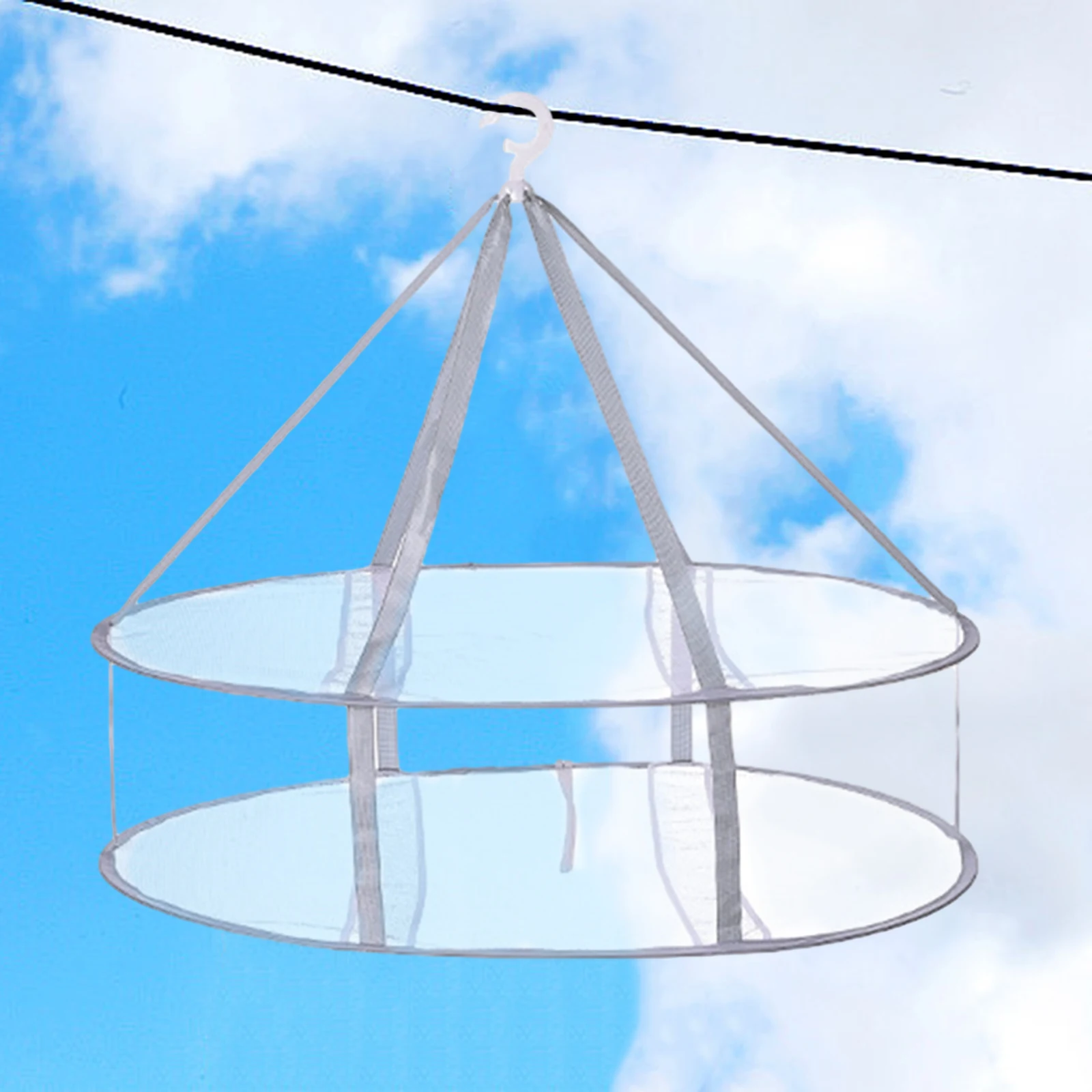 Sweater Drying Rack Hanging Cloth Dryer Multipurpose Drying Net Collapsible Flat Dryer Mesh Net Bathroom Accessories
