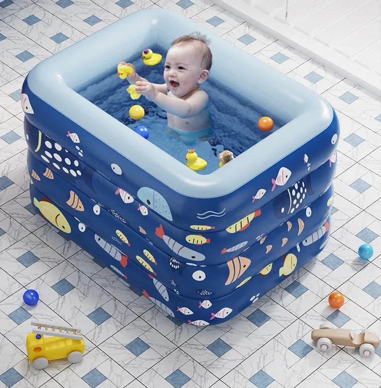 Newborn baby swimming pool, baby inflatable foldable swimming pool, children's pool, children's swimming bucket