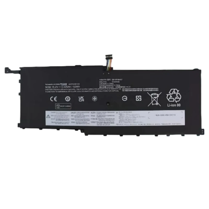 New Laptop Battery 01AV409 01AV439 01AV410 01AV438 for Lenovo ThinkPad X1 Yoga Carbon 4th Gen 2016 X1C 00HW028 00HW029 52Wh