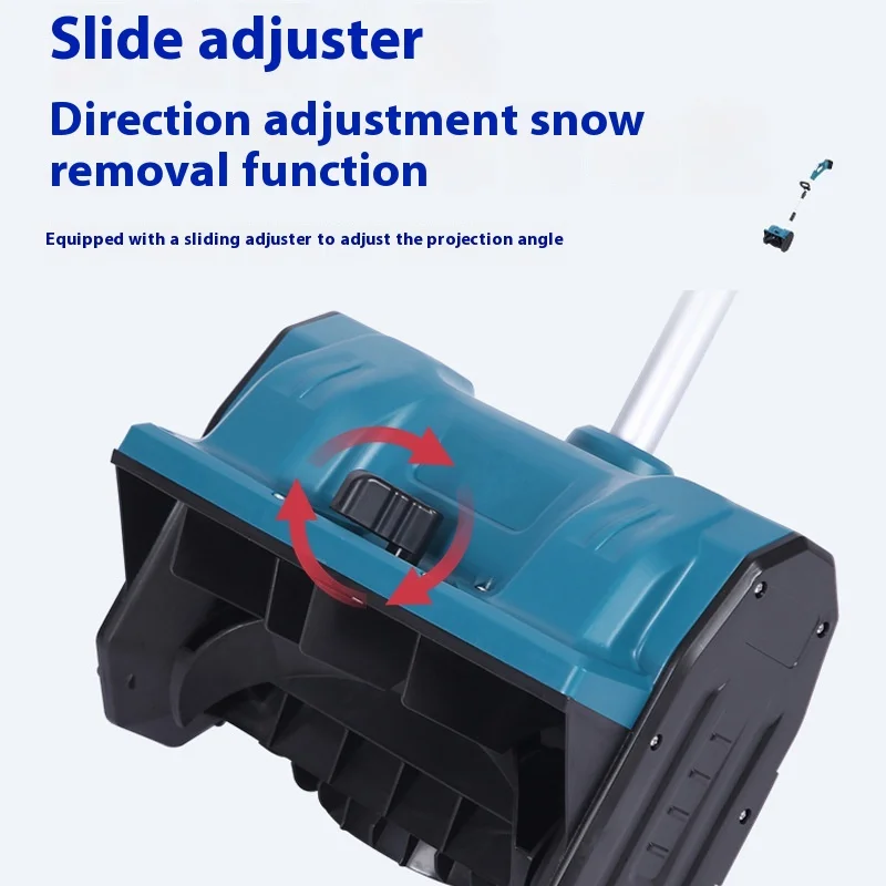 Portable Household Electric Snow Shovel Wireless Folding Design Industrial Grade Road Clearing Tool with Battery Power Source