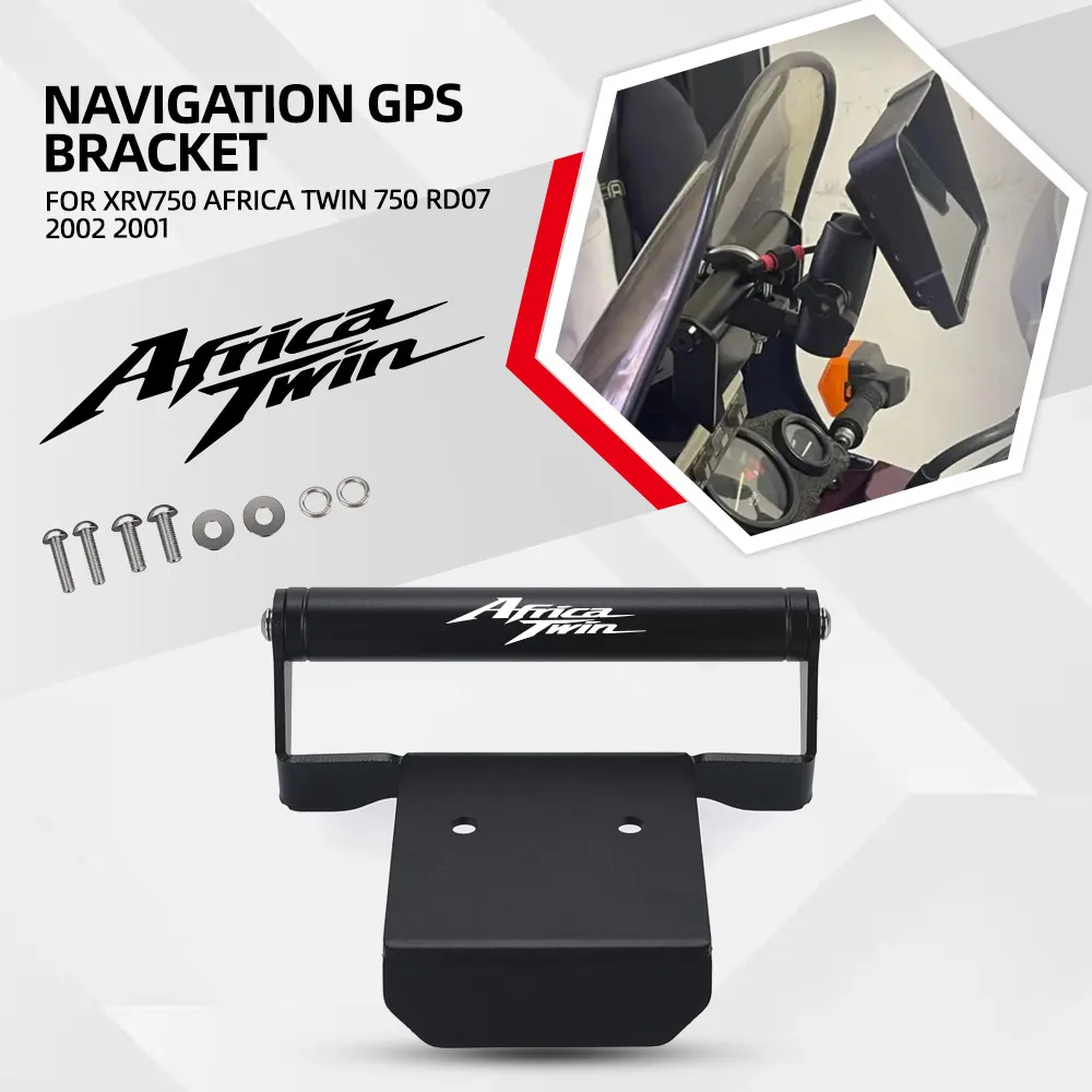 XRV 750 1990-2003 GPS Phone Holder Stand Navigation Mounting Extension Bracket For Honda XRV750 Africa Twin 750 RD07 2002 2001
