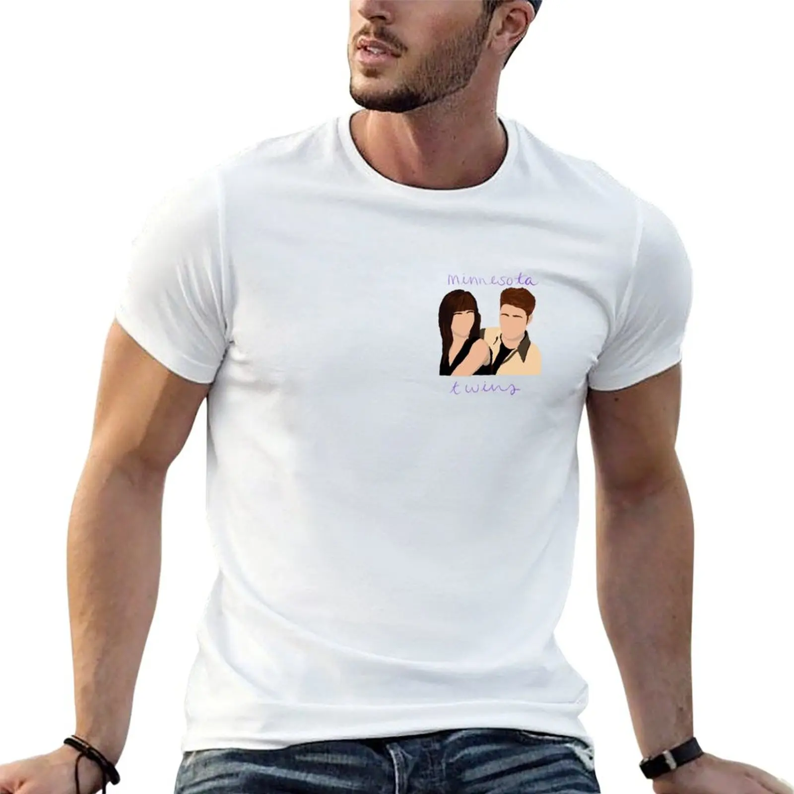 

90210 Brandon and Brenda Fan Art T-Shirt t shirts for man graphic tees t shirts for man pack white T-Shirt