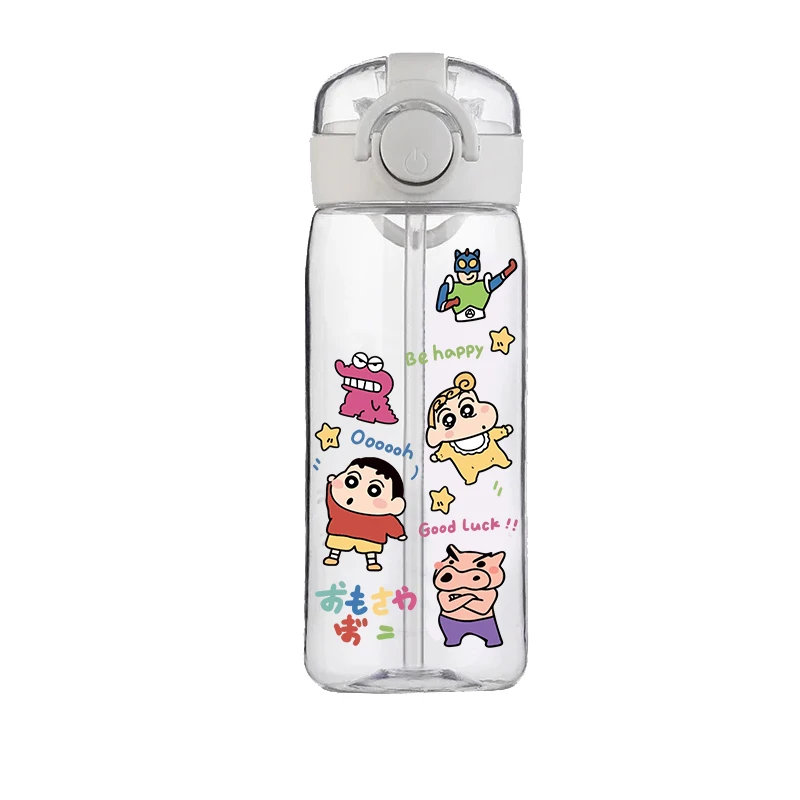 Crayon Shin-chan Cup Clear Brand High Quality Water Bottle Outdoor Sport Leak Proof Cute Plastic School Water Bottle for Kid New