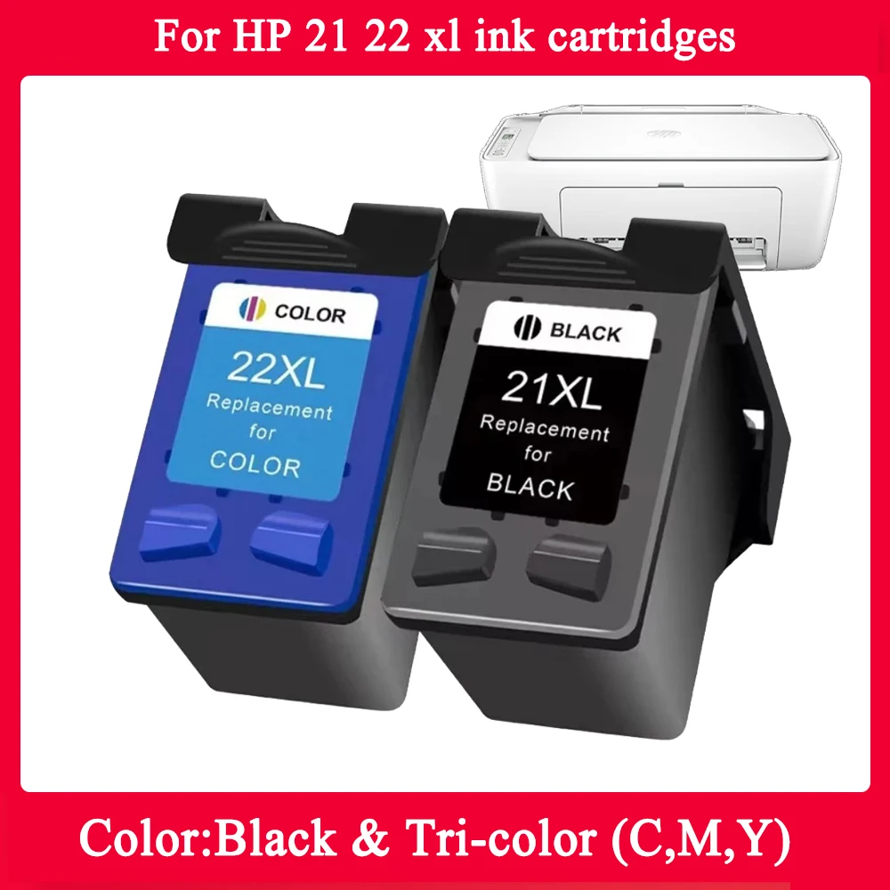 

for HP21 22 xl ink cartridges Remanufactured for HP Deskjet F2280 F2180 F4180 F300 F380 F2100 F2200 F4150 F4172 F4180 printers