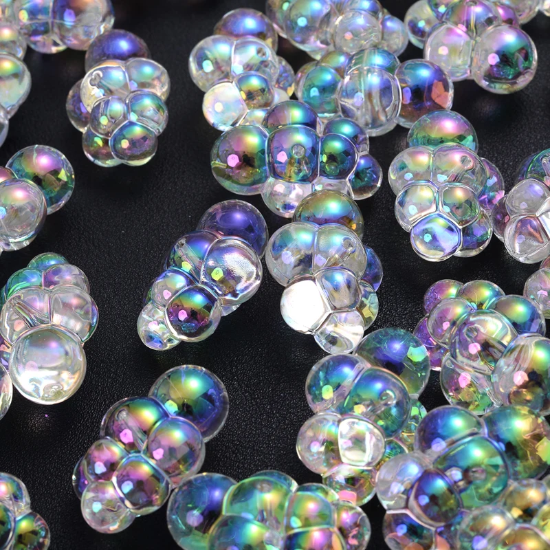 Perles acryliques colorées en forme de nuage AB, 20/30 pièces, pour l'artisanat de mode, jouets pour enfants, bijoux, Bracelet, anneau de dentition, accessoires