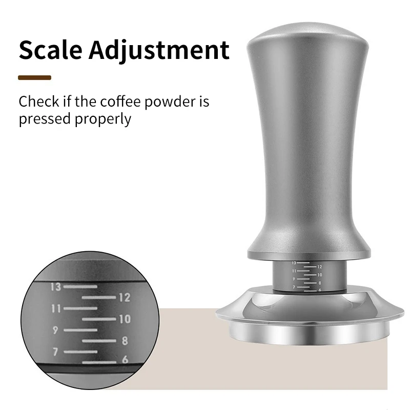 Coffee Tamper Constant Pressure Calibrated 51MM 53MM 58MM Spring Loaded 30lb Stainless Steel Barista Tools Espresso Accessories