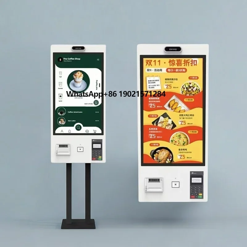 

Payment Kiosk Self Ordering Kiosk in Restaurant Cash Pos Order Number Wall-mounting Interactive Self Service Kiosk