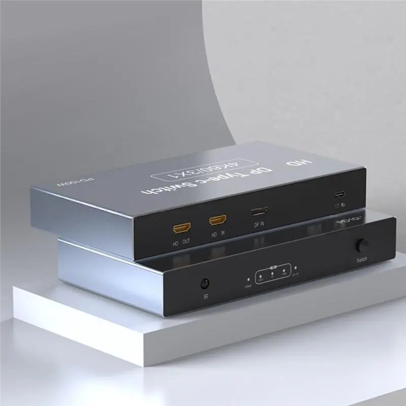 A31T -Compatible/for DP/TYPE C to -Compatible Switch 4K 60Hz 3-Input 1-Output USB-C Display KVM Switcher