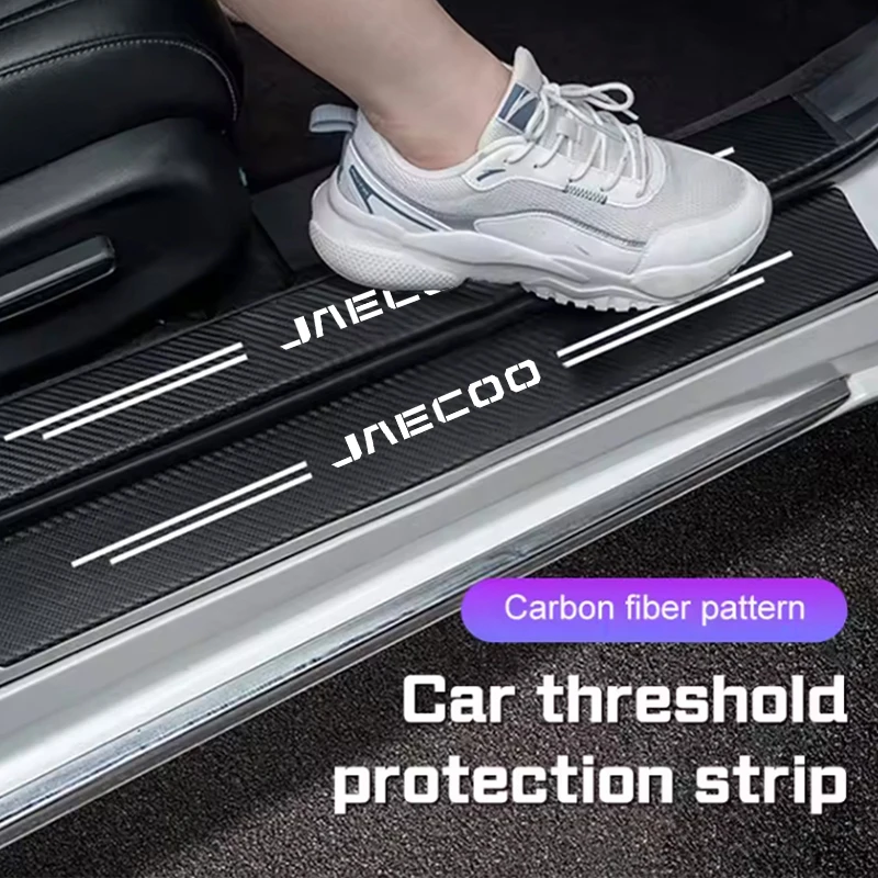 Carbon Fiber Car Sticker Auto Door Trunk Protective Strip For Chery jaecoo TIGGO 3 4 5 7 Pro 8Pro Max A1 A3 A5 car Accessories