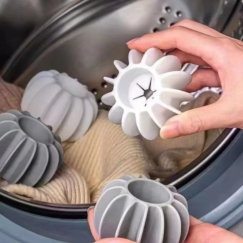 1pc Silicone Pet Hair Lint Catcher Reusable Laundry Ball Efficient Clothes Cleaning Washing Machine Household Supplies