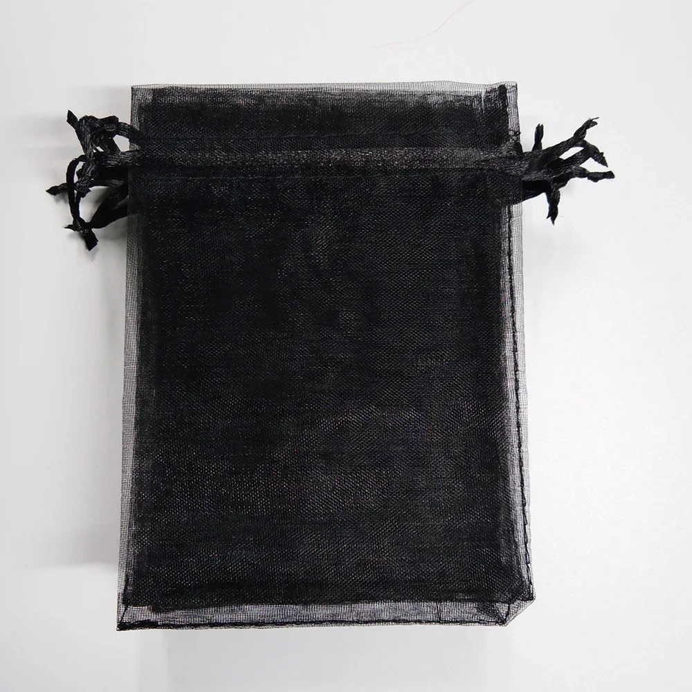 1000Pcs/Lot 7x9 9x12 10x15 13x18 15x20CM 11 Sizes Black Organza Bag Pouches Wedding Party Gift Jewelry Packaging Bags Pouch