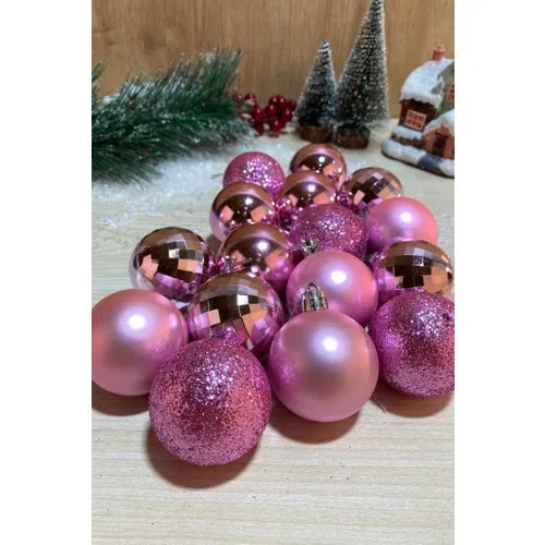 Beysüs Christmas Pine Tree Ornament Cici Ball 4 cm 16 S Pink