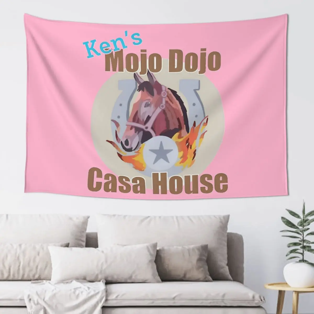 Mojo Dojo Casa House Tapestry Wall Hanging Printed Polyester Tapestries Ryan Gosling Kenergy Decoration Wall Decor Wall Cloth