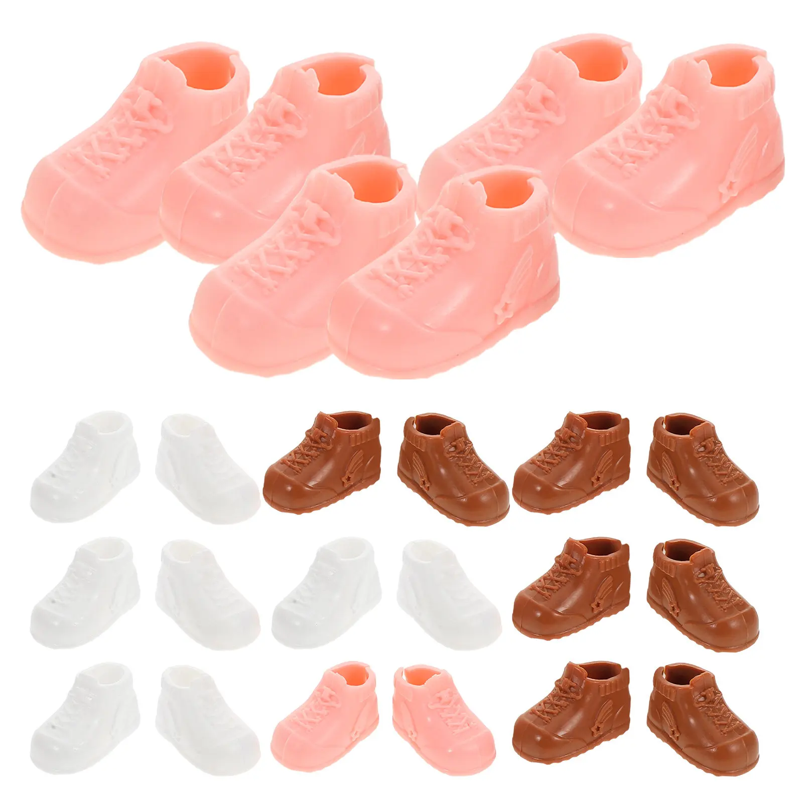 Miniature 17Cm Fit High-Top Sneakers For Bjd Ob11 Ymy Playset Mini Shoe Craft Mini Shoes Accessories Decor