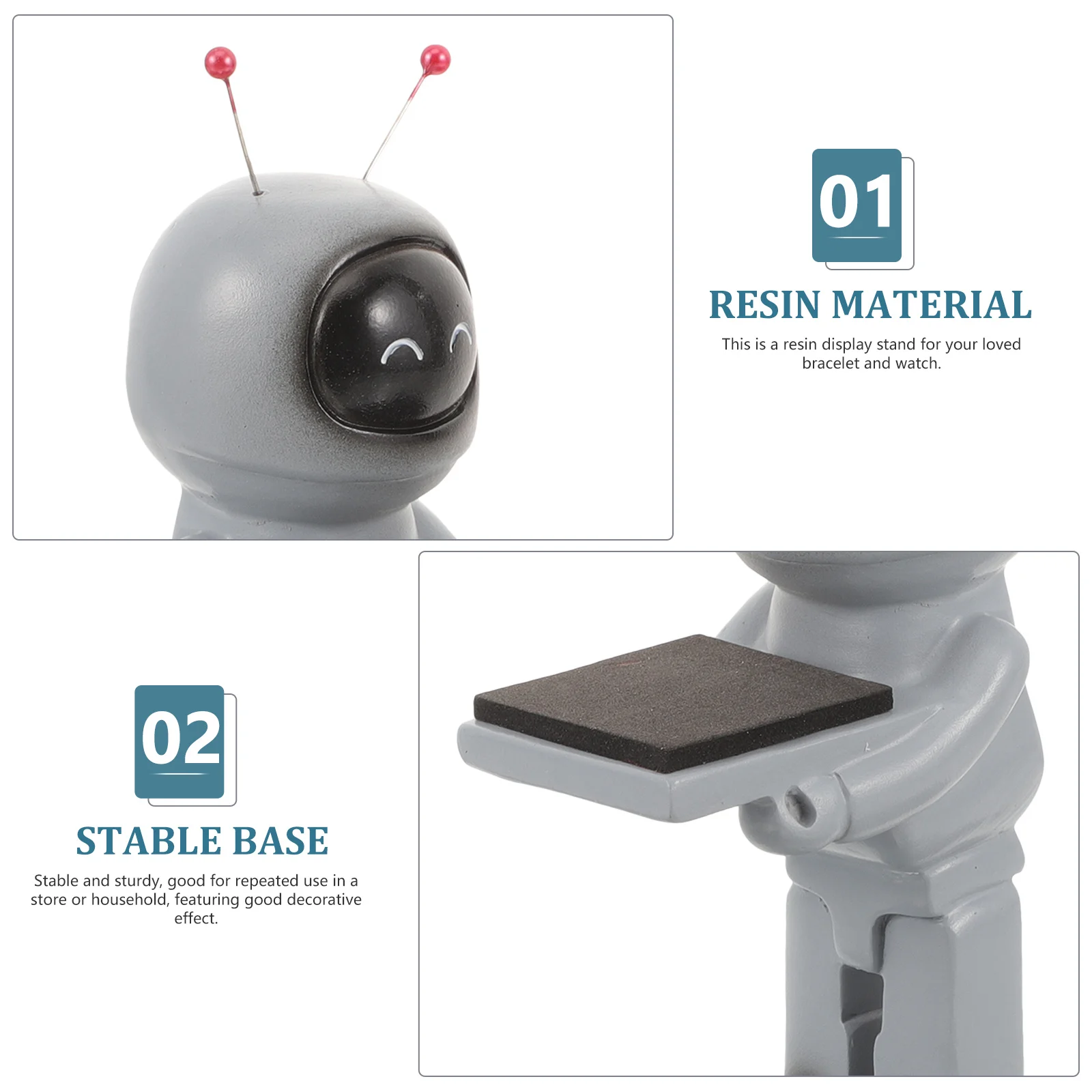 

Watch Display Stand Resin Sculpture Teletubby Statue Jewelry Organizer Desktop Watch Holder Bracelet Rack Home Decor