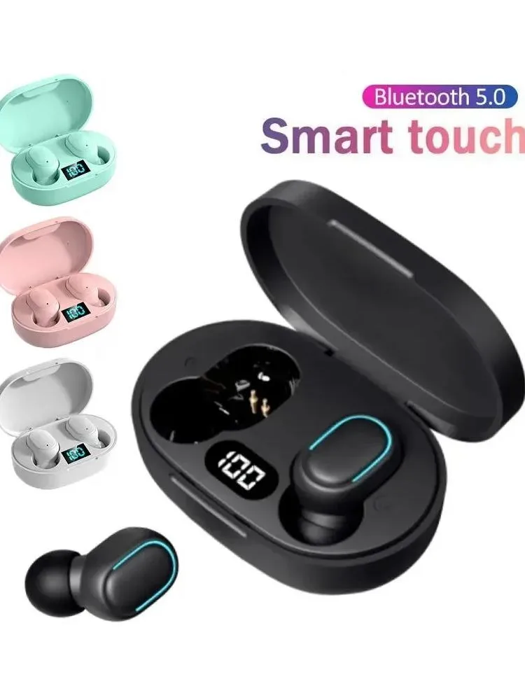 E6S TWS écouteurs sans fil Bluetooth V5.1 casque antibruit casques avec micro casque de sport pour iPhone Xiaomi Redmi