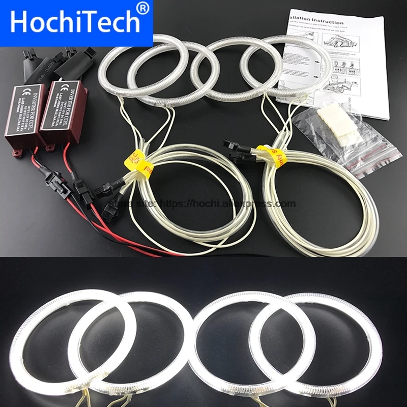 

For Nissan Altima Coupe 2010 2011 2012 2013 HochiTech WHITE 6000K CCFL Headlight Angel Demon Eyes Kit Angel Eyes Light
