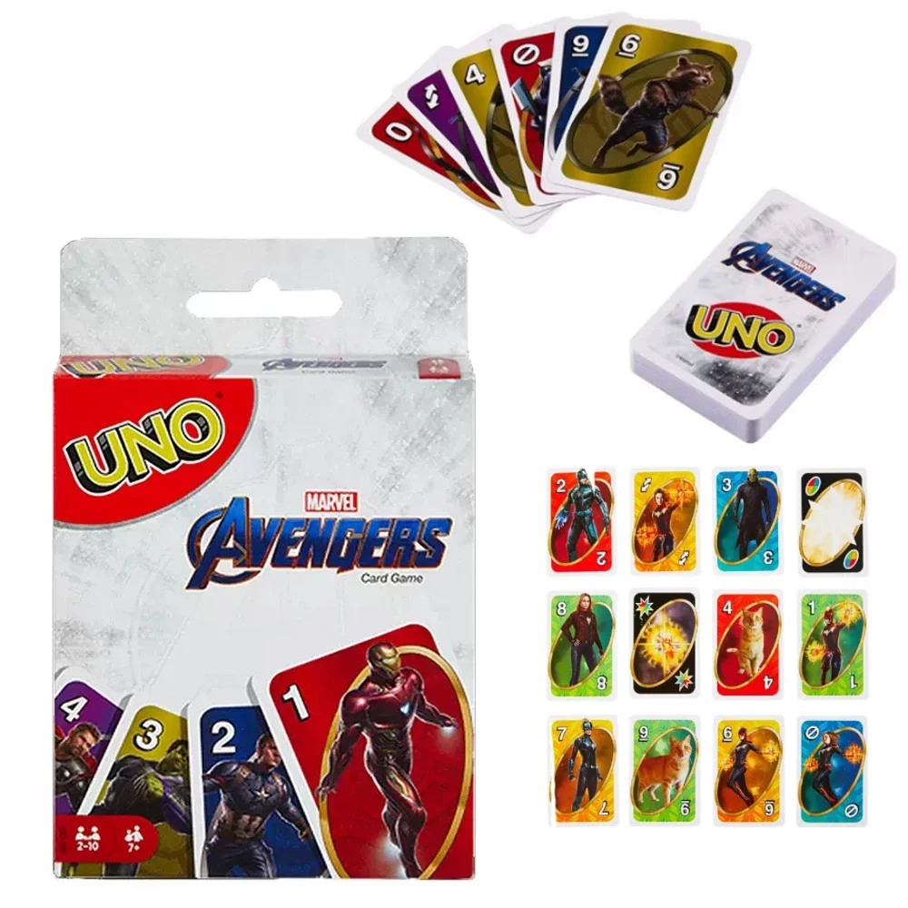 Mattel UNO Super Mario Card Games Family Funny Entertainment Board Game Poker Kids Toys Playing Cards