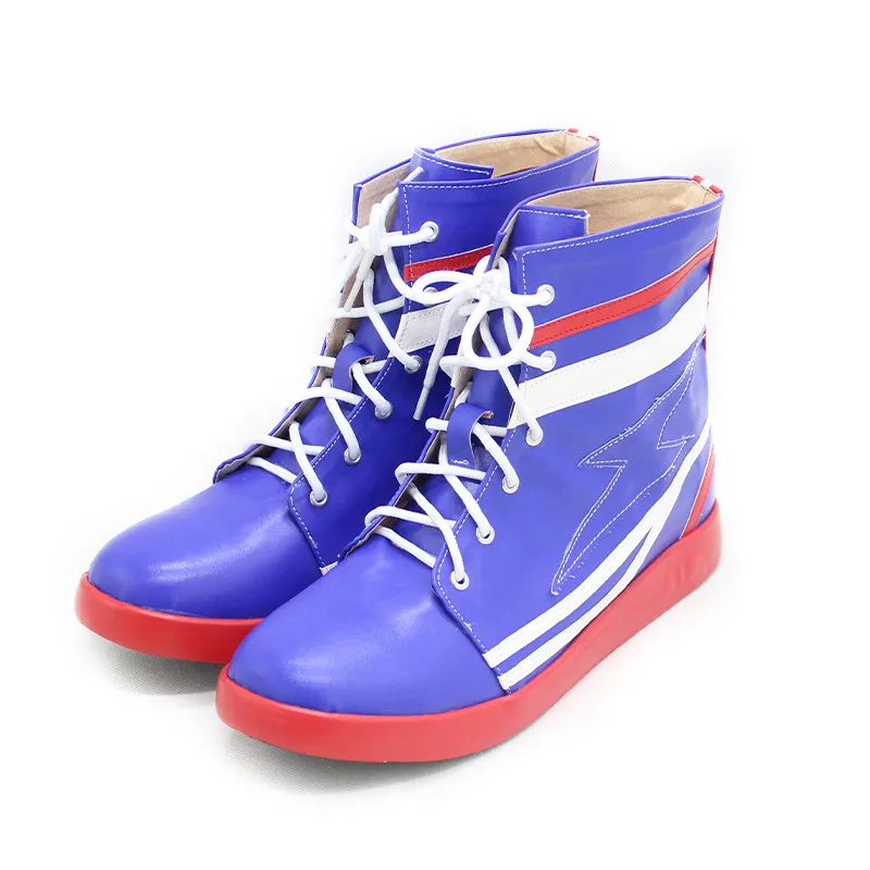 Umamusume Pretty Derby Tamamo Cross Cosplay Shoes Blue Boots For Men Women Customized Anime Game Halloween Party Role Play Shoes